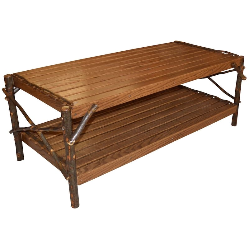 Hickory Coffee Table - Walnut Stain
