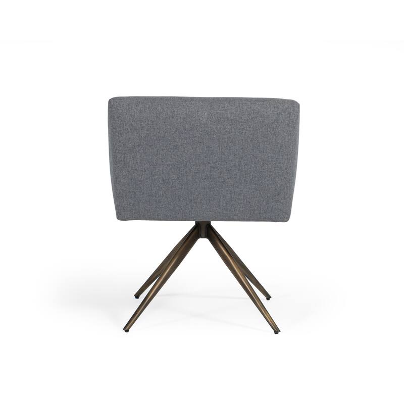 Modrest Riaglow Contemporary Dark Grey Fabric Dining Chair