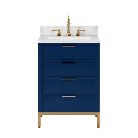 Bristol Carrara White Marble Countertop Vanity