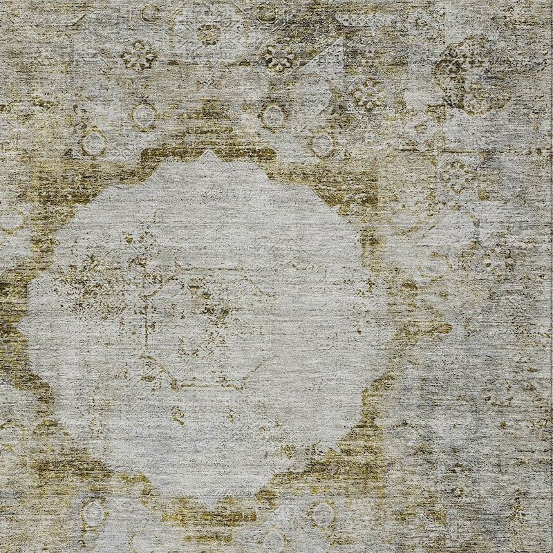 HomeRoots Oriental Traditional Rectangle Outdoor Rug