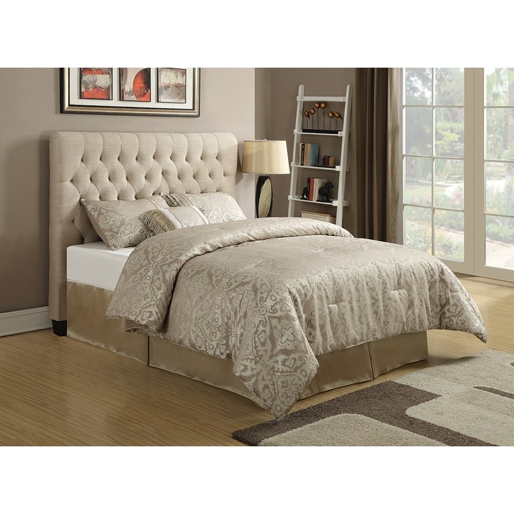 Chloe Upholstered Panel Headboard Oatmeal