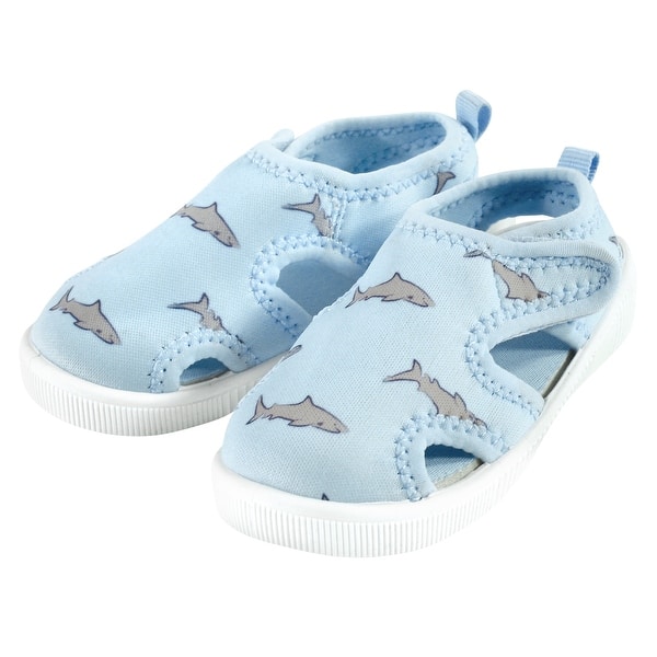 slide 1 of 1, Hudson Baby Infant, Toddler and Kids Boy Sandal and Water Shoe, Blue Shark Blue Shark - 5T