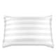 preview thumbnail 1 of 21, MYK Striped Mulberry Silk Pillowcase Off-White - King