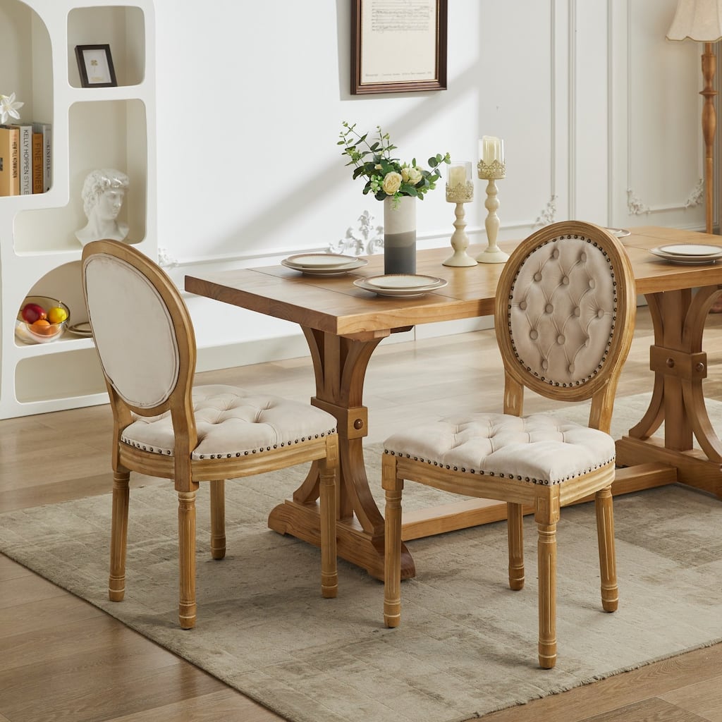 Modern Dining Chair, Solid Wood Frame, Faux Leather Accent Chair