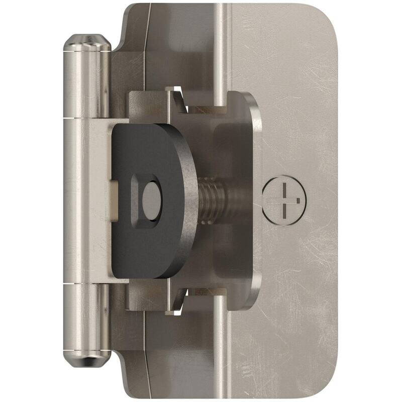 Amerock BP8704 Functional Hardware 1/2" Overlay Surface Mount Cabinet - Sterling Nickel