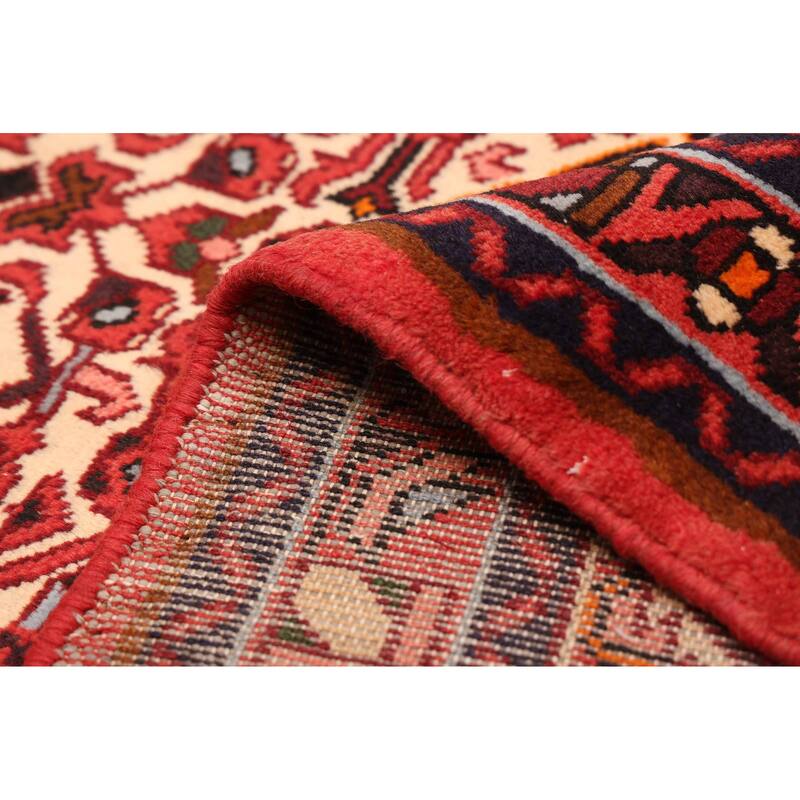 ECARPETGALLERY Hand-knotted Andelz Red Wool Rug - 3'5 x 4'4