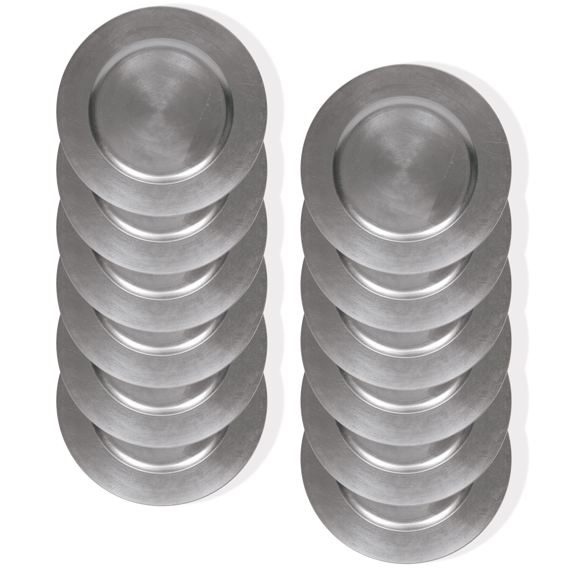 Silver Round Charger Plate 13
