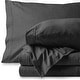 preview thumbnail 45 of 56, Bare Home Organic Cotton Jersey Sheet Set King - Heathered Black