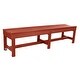 preview thumbnail 23 of 47, Sequoia Commercial Grade Weldon 6ft Backless Picnic Bench Rustic Red