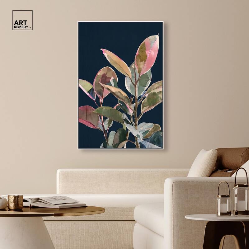 Fuchsia Frond II Canvas by Art Remedy
