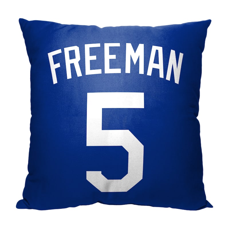 MLB Player Los Angeles Dodgers Freddie Freeman 18 Inch Throw Pillow