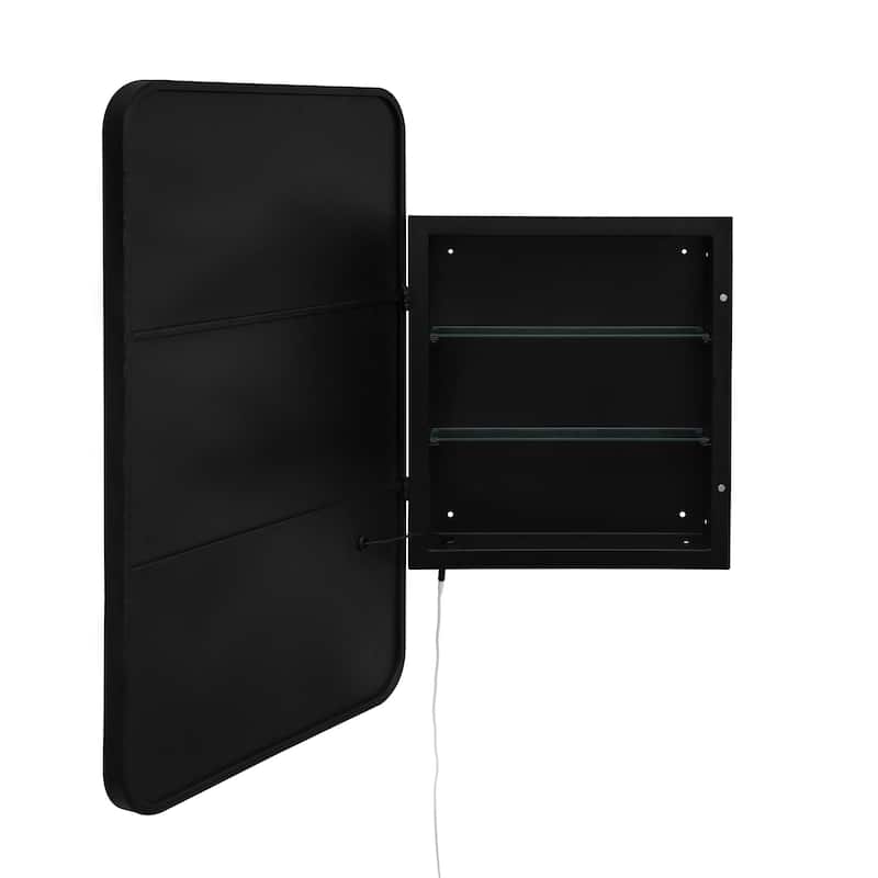 Roomfitters Rectangle Medicine Cabinet with Mirror, Wall Mounted Bathroom Storage