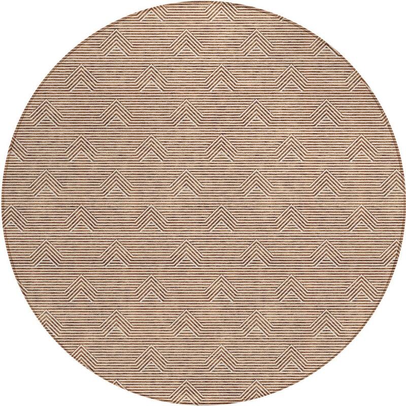 HomeRoots Geometric Transitional Rectangle Outdoor Rug
