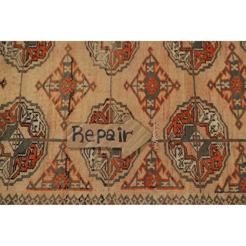 Bokhara Persian Vintage Area Rug Handmade Wool Carpet - 4'6" x 6'1"