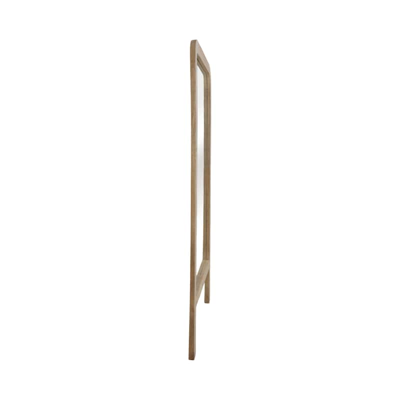Mango Wood Full-Length Leaning Floor Mirror Footed Base - 60" Brown - 28" x 1" x 60"