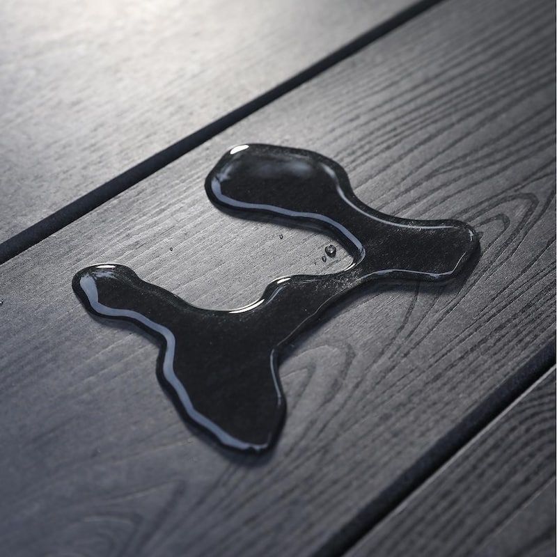 HDPE Chaise Lounge Chair Outdoor, Pool Lounge Chairs with 4-Position Adjustable Backrest, Supports Up to 400 LBS