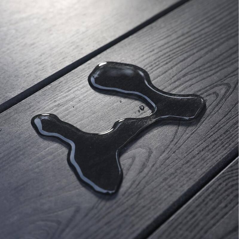 HDPE Patio Dining Family Table, Coffee table, Outdoor Table for 4-6 People with Umbrella Hole,66"76"W x 31.2"D x 29.45"H