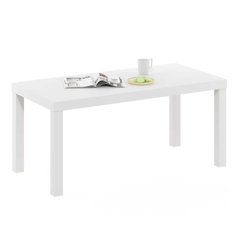 Furinno Classic Simple Coffee Table for Living Room, Black