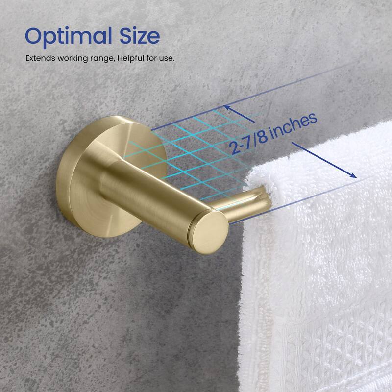 Circular 5-Piece Bathroom Hardware Set