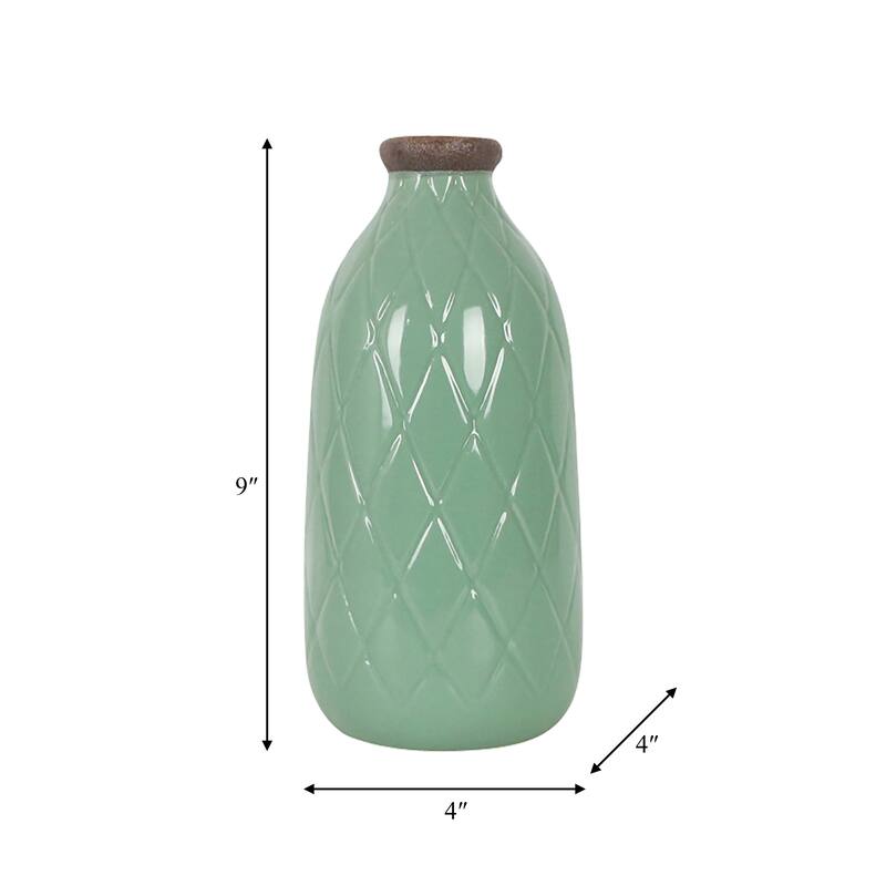 Sagebrook Home Neutral Ceramic Vase