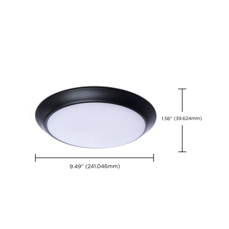 10 Inch LED Disk Light 27K/3K/35K/4K/5K CCT Selectable Black