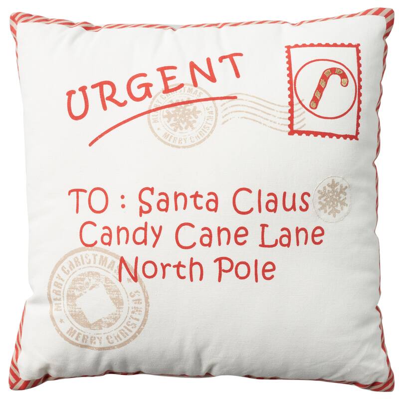 Mina Victory Holiday Pillows Graphic Throw Pillow - Multicolor - 18" x 18"