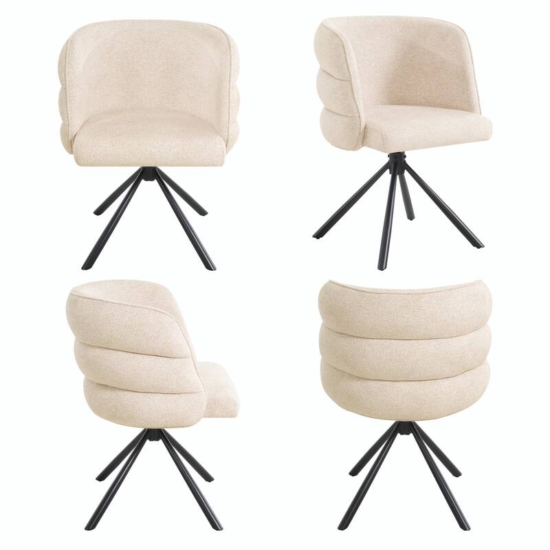 270° Swivel Home Office Desk Chairs Set of 2, Modern Dining Chairs