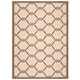 preview thumbnail 99 of 104, SAFAVIEH Courtyard Charleen Indoor/ Outdoor Waterproof Patio Backyard Rug 4' x 5'7" - Beige/Brown