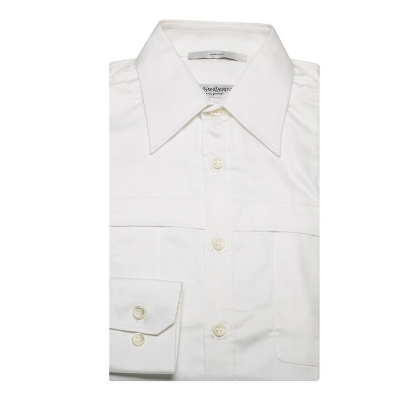 yves saint laurent white dress
