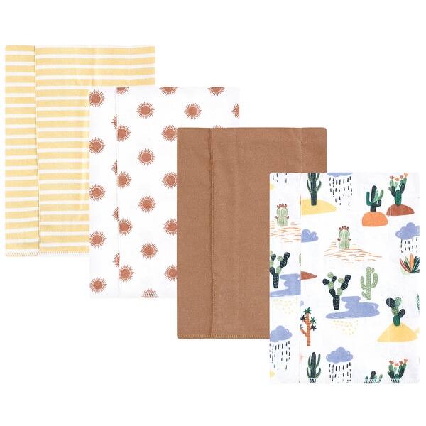 slide 1 of 1, Hudson Baby Cotton Flannel Burp Cloths, Fun Desert, One Size - Fun Desert 4 Pack - One Size One Size - Fun Desert 4 Pack
