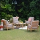 preview thumbnail 2 of 5, Cambridge Casual Leon Teak Outdoor Patio Round Coffee Table