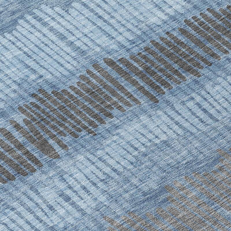 HomeRoots Striped Transitional Rectangle Outdoor Rug