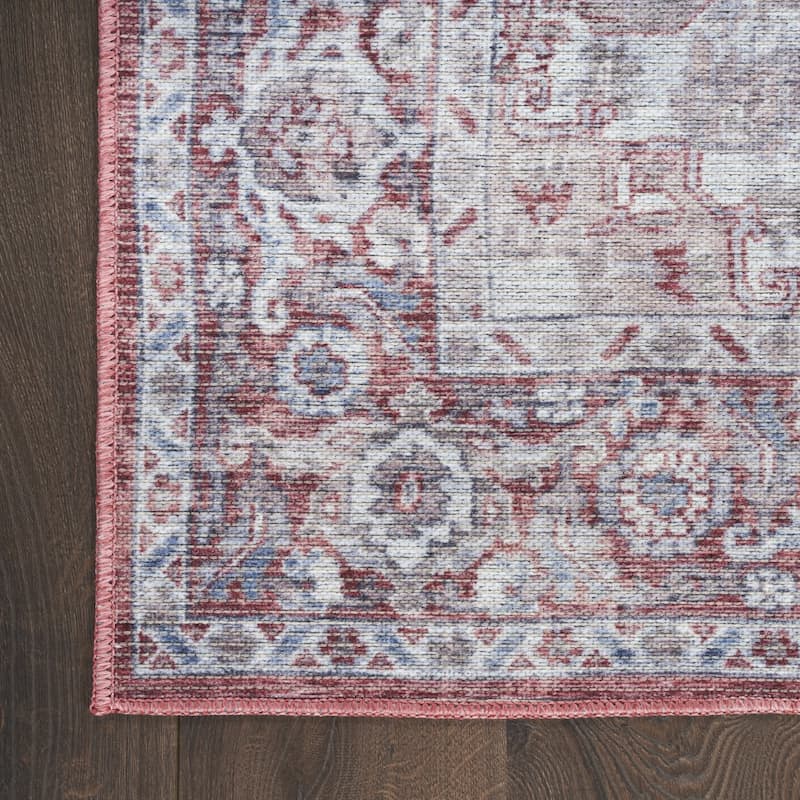 Civaz Power Loomed Distressed Floral Area Rug By HomeRoots - 72' X '48' X '0.28