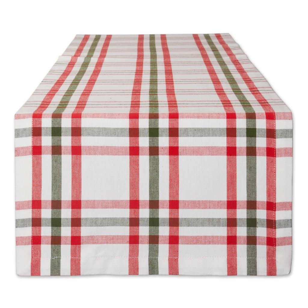 DII Nutcracker Plaid Table Runner