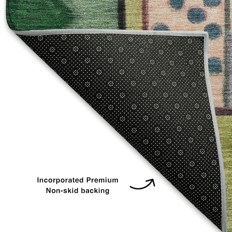Premium Washable Super Soft Mosaic Contemporary Mayfield Rug