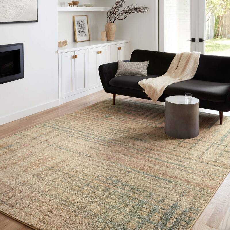 Alexander Home Bradford Modern Checkered Abstract Area Rug
