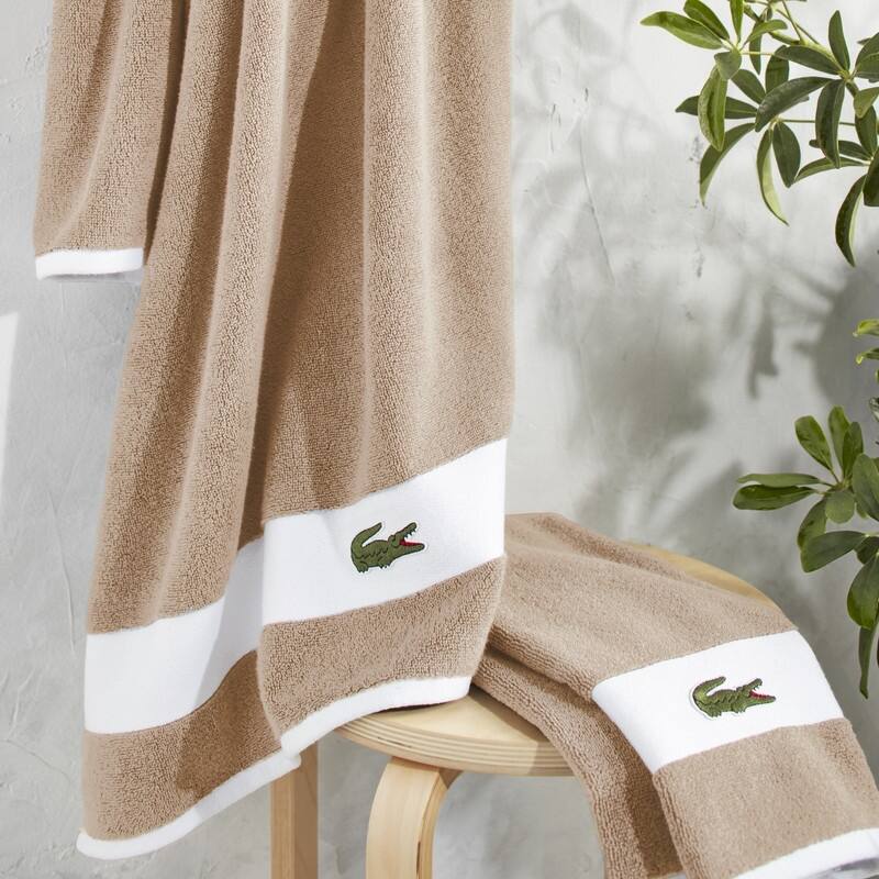 Lacoste Sport Stripe Supima Cotton 6-Piece Bath Towel Set