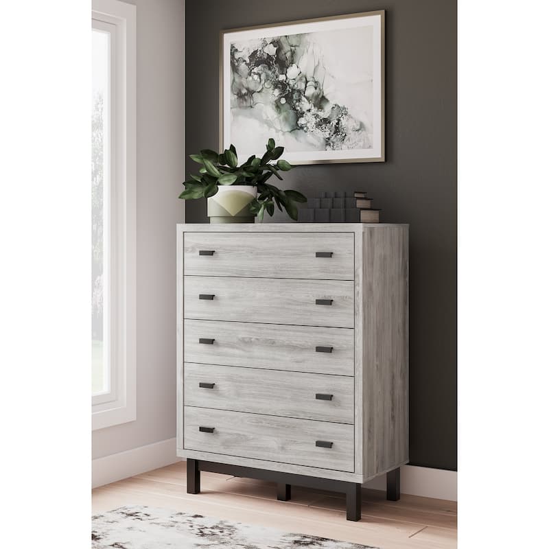 Signature Design by Ashley Vessalli Black/Grey Chest of Drawers