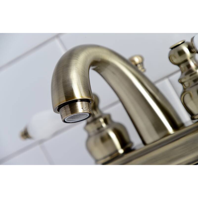 Kingston Brass Restoration 1.2 GPM Centerset Bathroom Faucet with