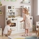 preview thumbnail 6 of 18, Gymax Wooden Kitchen Playset w/Realistic Lights & Sounds Stoves Sink