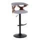 preview thumbnail 52 of 141, Carson Carrington Viby Adjustable Bar Stool with Rounded T Footrest (Set of 2)