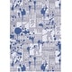 preview thumbnail 1 of 7, Nourison Imagination Indoor only Blue Skateboard Graphic Area Rug 3'5" x 5' - Blue