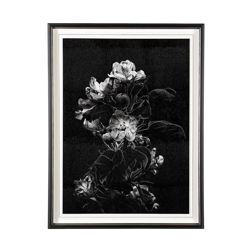 Dark Blossoms Framed Art Print