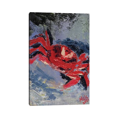 iCanvas "Red Crab" by Nataly Mak Canvas Print