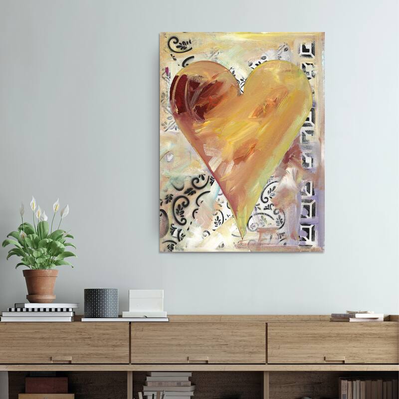 'Fabienne' Heartwork Wrapped Canvas Wall Art