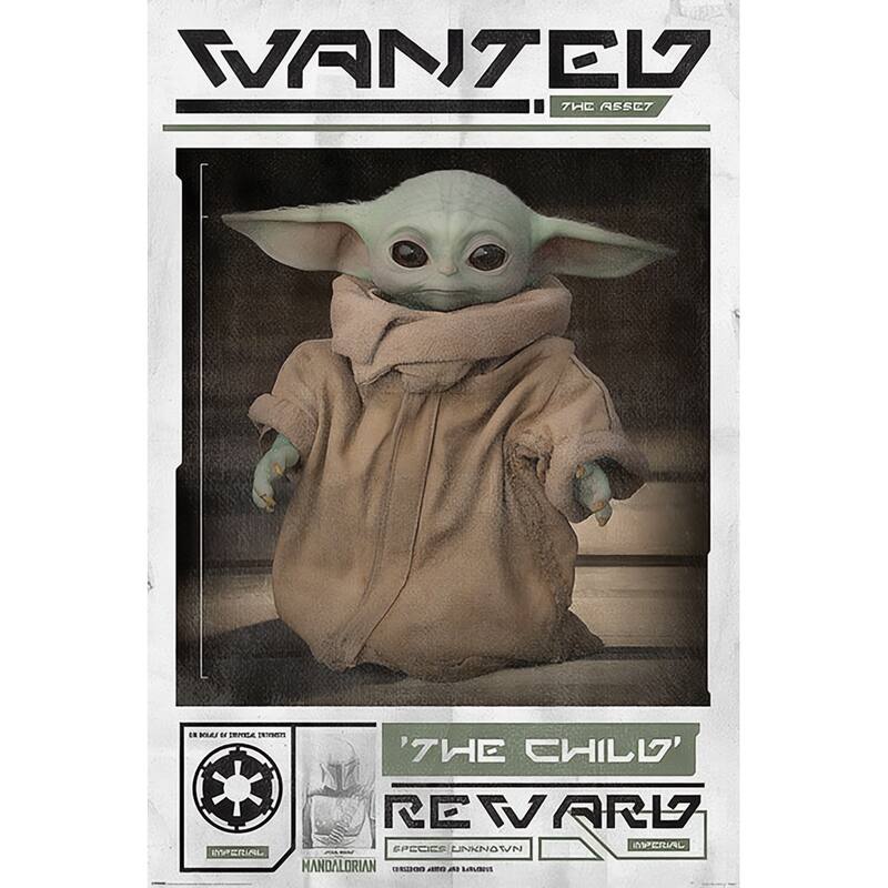 Mandalorian - Wanted (The Child) Art Poster - 24 x 36 Inch