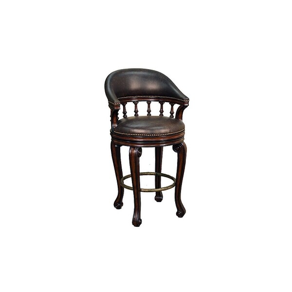 American Heritage Billiards Giovanni Bar Stool 44 5 American Heritage Billiards Giovanni Bar Stool 44 5 Tall Wood Frame Canyon Free Shipping Today 13123821