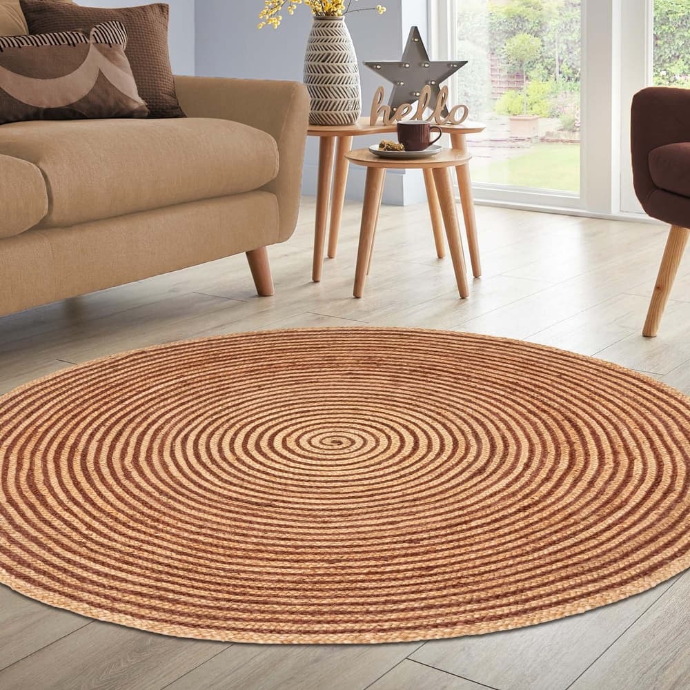 Superior Braided Jute Reversible Indoor/Outdoor Area Rug