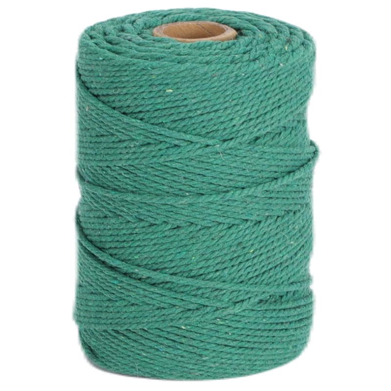 VECELO Green Garden Twine Strong Hemp Rope for Gardening Plant Tie Floristry Crafts Gift Wrapping Packing Decor - 110MM