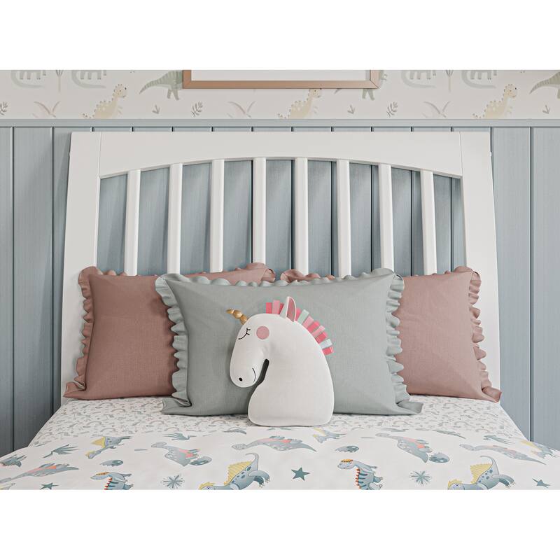Roslyn Platform Bed with Panel Footboard and Twin Trundle